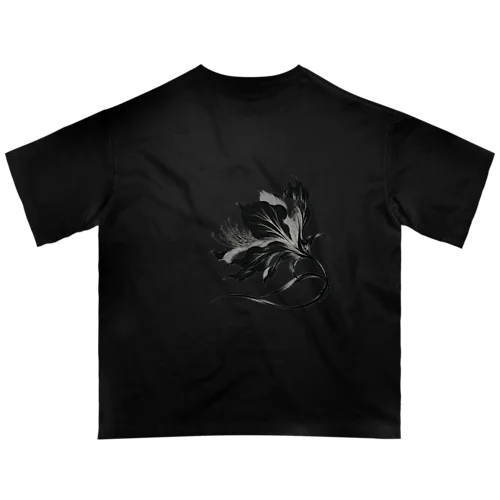 SILENT BLOOM ECLIPSE 背面デザインのオーバーサイズ黒Tシャツ